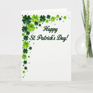 Lycklig St. Patricks dag Klöver Kort