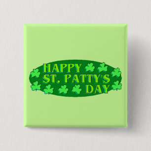 Lycklig St. Patricks dag-knapp Knapp