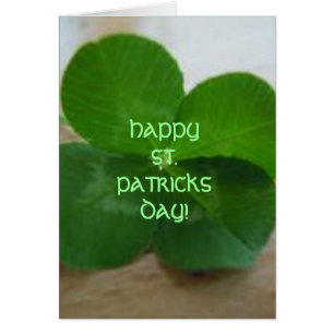 LYCKLIG ST. PATRICKS DAG-kort Hälsningskort