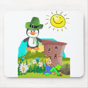 lycklig st. patricks dag penguin leprechaun musmatta