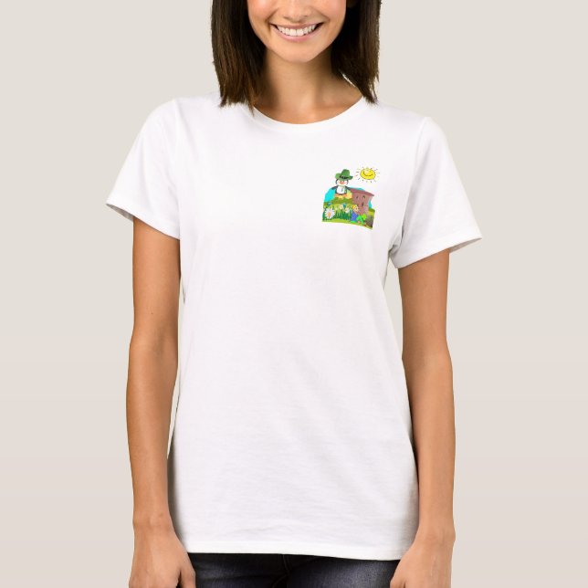lycklig st. patricks dag penguin leprechaun t shirt (Framsida)