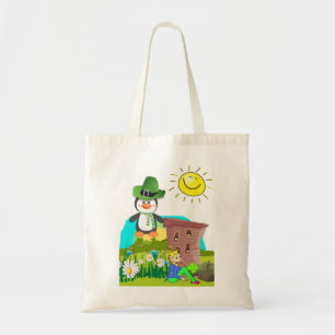 lycklig st. patricks dag penguin leprechaun tygkasse