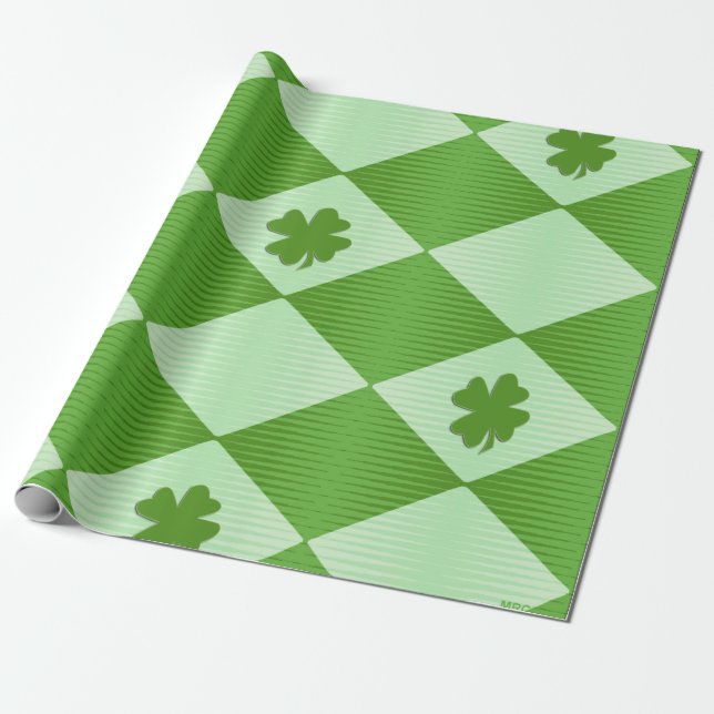Lycklig St. Patricks dag... Presentpapper (Utrullad)