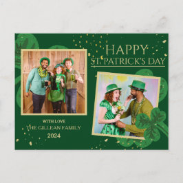 Lycklig St. patricks dag Shamrocks-familjen ett fo Helg Vykort