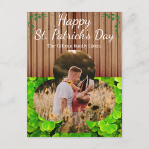Lycklig St. patricks dag Shamrocks-familjen ett fo Helg Vykort
