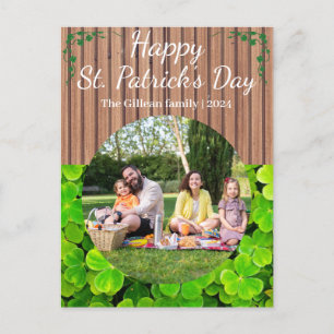 Lycklig St. patricks dag Shamrocks-familjen ett fo Helg Vykort