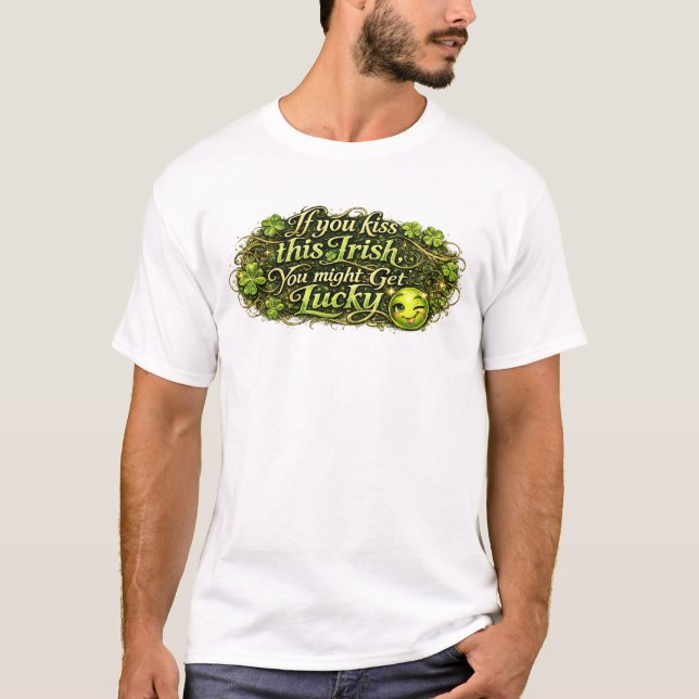 Lycklig St. Patricks dag T Shirt (Framsida)