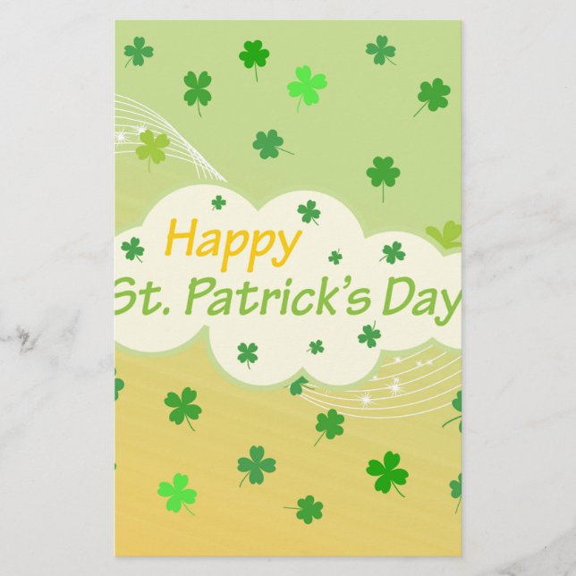 LYCKLIG ST PATRICKS DAY 1 BREVPAPPER (Framsida)