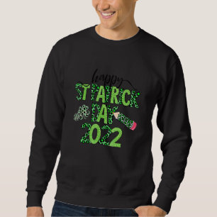 Lycklig St patrick's day 2022 Grönt Leopard 1 Lång Ärmad Tröja