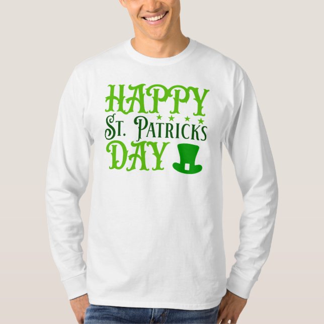 Lycklig St. Patrick's Day-88489 T Shirt (Framsida)
