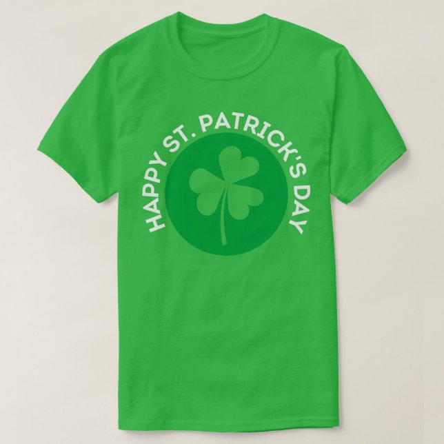 Lycklig St patricks day (8) T Shirt (Design framsida)