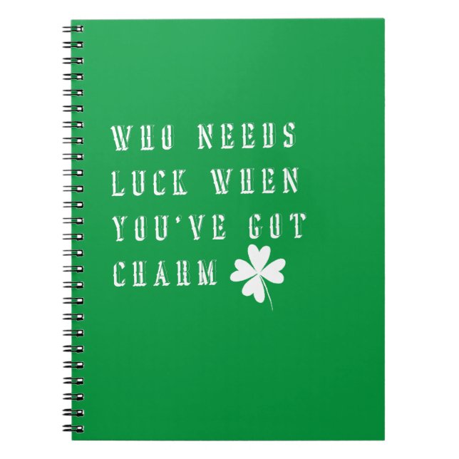 Lycklig St patricks day Anteckningsbok (Framsidan)