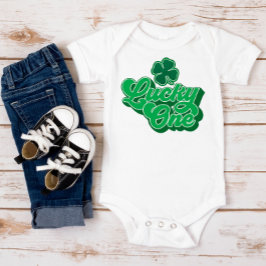 Lycklig St. Patrick's Day Baby Body T Shirt