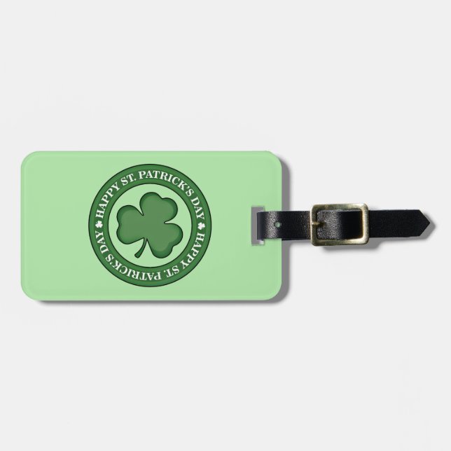 Lycklig St. Patricks Day Bagagebricka (Horisontell Framsida)