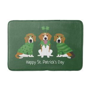 Lycklig St patricks day Beagle Hundar Badrumsmatta