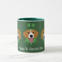 Lycklig St patricks day Beagle Hundar Mugg