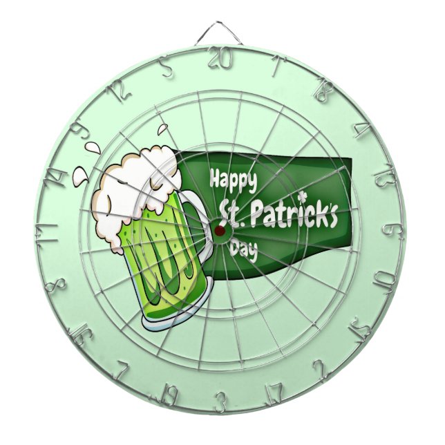 Lycklig St. Patricks Day Beer Darttavla (Framsidan)