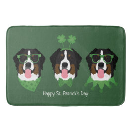 Lycklig St patricks day Bernese Mountain Hundar Badrumsmatta