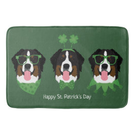 Lycklig St patricks day Bernese Mountain Hundar Badrumsmatta