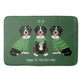 Lycklig St patricks day Bernese Mountain Hundar Badrumsmatta