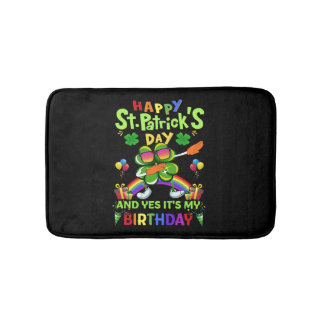 Lycklig St Patrick's Day Birthday Paddy Day Badrumsmatta