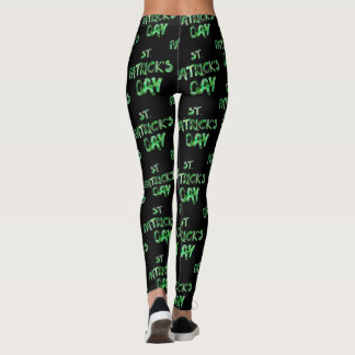 Lycklig St. Patrick's day black legging