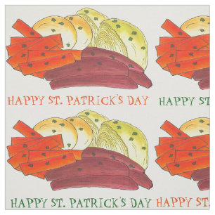 Lycklig St. Patrick's Day Boiled Corned Beef Cabba Tyg