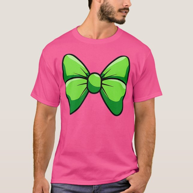 Lycklig St patricks day Bow Tie Costume T Shirt (Framsida)