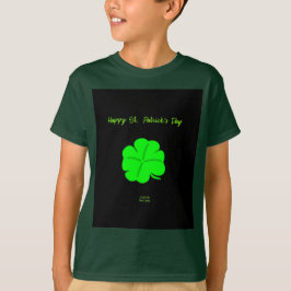 Lycklig St. Patrick's Day Boys Deep Forest T Shirt