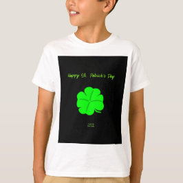 Lycklig St. Patrick's Day Boys White Basic T Shirt