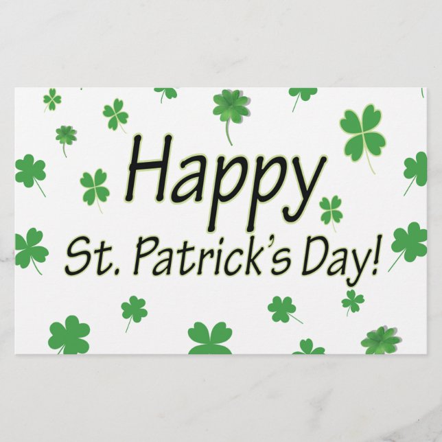 Lycklig St patricks day Brevpapper (Framsida)