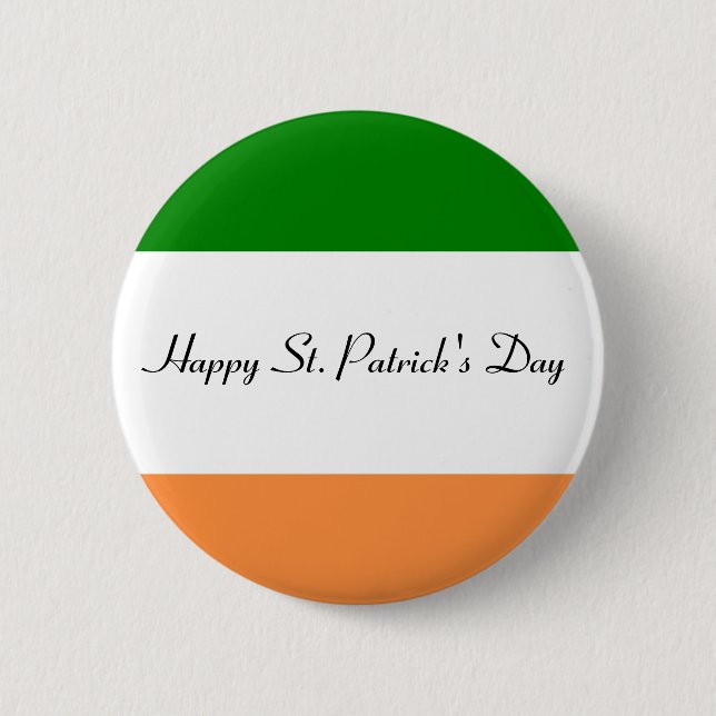 Lycklig St. Patrick's Day Button Knapp (Framsida)