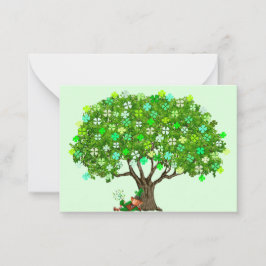 Lycklig St. Patrick's Day Card Anteckningskort