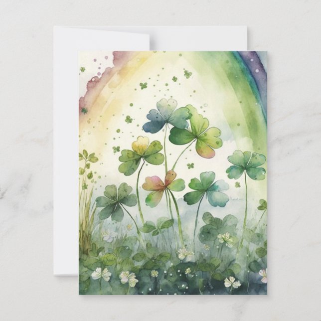 Lycklig St. Patrick's Day Card Julkort (Framsida)