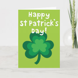 Lycklig St. Patricks Day Card Kort