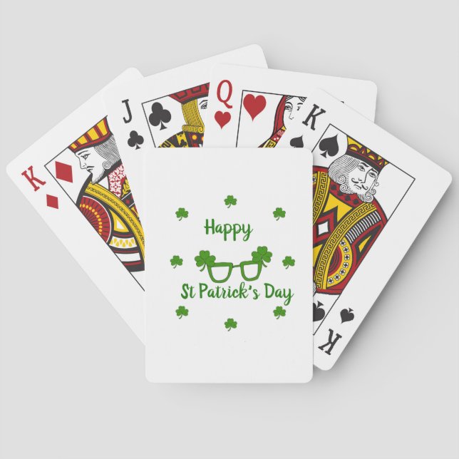 Lycklig St patrick's day Casinokort (Baksidan)