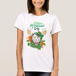 Lycklig St. Patrick's Day - Cat T Shirt