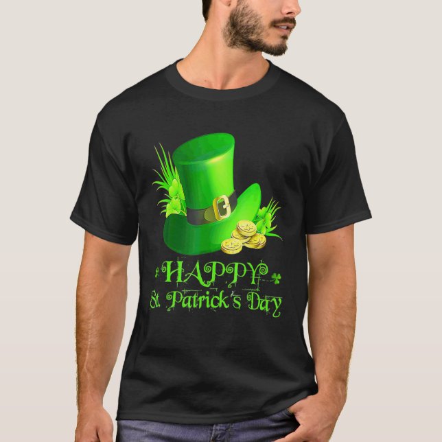 Lycklig St patrick's day Celebrate Hat Irish 2022 T Shirt (Framsida)