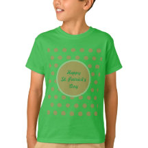 Lycklig St. Patrick's Day Child's T-Shirt (Grönt)