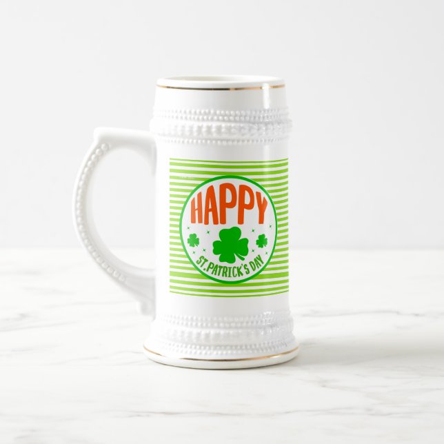 Lycklig St. Patrick's Day Circle Design-63501 Sejdel (Vänster)