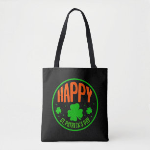 Lycklig St. Patrick's Day Circle Design-63501 Tygkasse