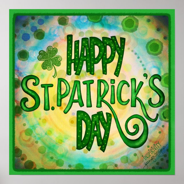 Lycklig St. Patrick's Day Classroom Poster (Framsidan)