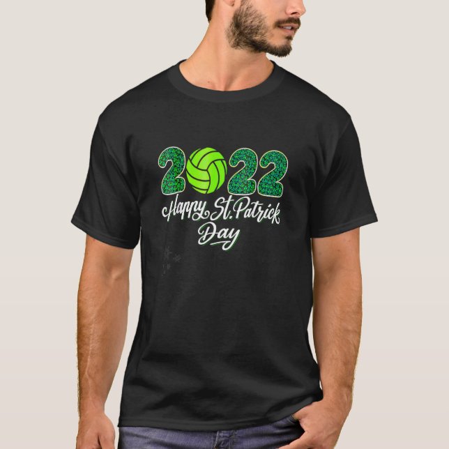 Lycklig St patrick's day Coola Volleyball Saint Pa T Shirt (Framsida)