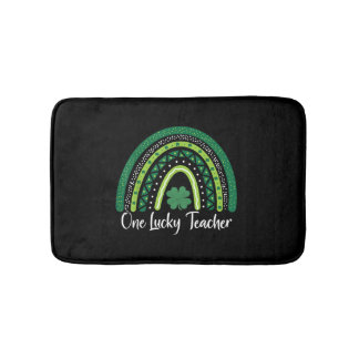 Lycklig St patricks day Cute One Lucky Teacher Rai Badrumsmatta