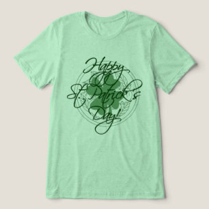 Lycklig St. Patrick's Day Decorative Script T Shirt