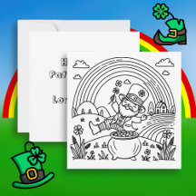 Lycklig St patrick's day | Färgsida