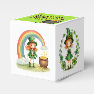 Lycklig St. Patrick's Day Favor Box Presentaskar