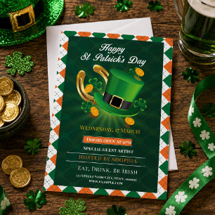 Lycklig St. Patrick's Day-fest Inbjudningar