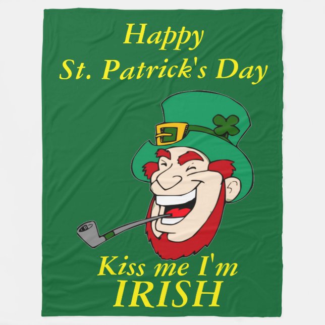 LYCKLIG ST. PATRICK'S DAY FLEECEFILT (Framsidan)