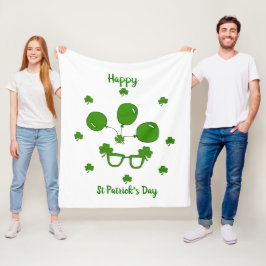 Lycklig St patrick's day Fleecefilt